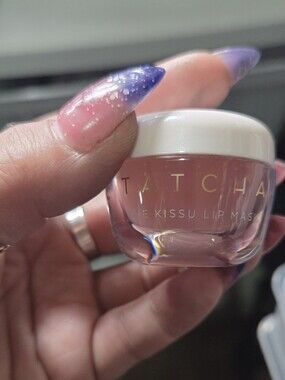 Tatcha Kissu Lip Mask - Sheer Pink with Gold Lettering